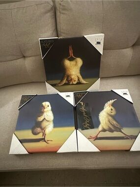 Yoga Chick Trio Funny Frame